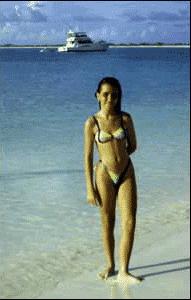 Elle en vacance au Venezuela